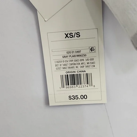 NWT Stars Above Gray Plaid Cozy Flannel Robe Size XS/S - Picture 10 of 10